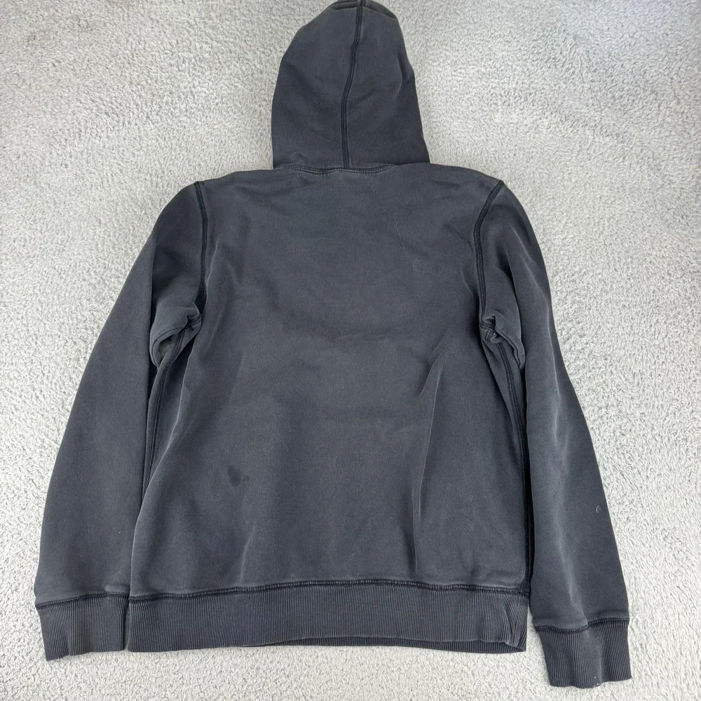 Nike Hoodie Mens Medium Black Pullover Solid‎ Swoosh Logo Hooded Sweatshirt